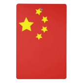 China-Flagge Mini Klemmbrett (Rückseite)