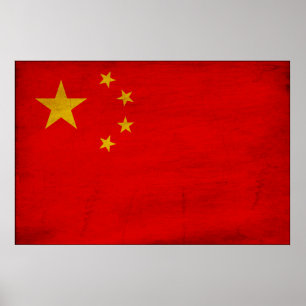 China-Flagge Poster