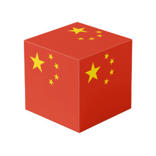 China-Flagge Würfel