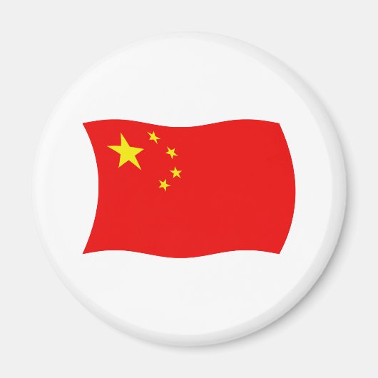 China-Flaggenmagnet Magnet (Vorne)