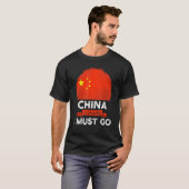 China fordert, dass ich das chinesische Flaggenerb T-Shirt (Vorne ganz)