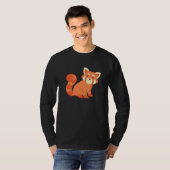 China Forest Wildlife Animal Niedlich Red Panda T-Shirt (Vorne ganz)