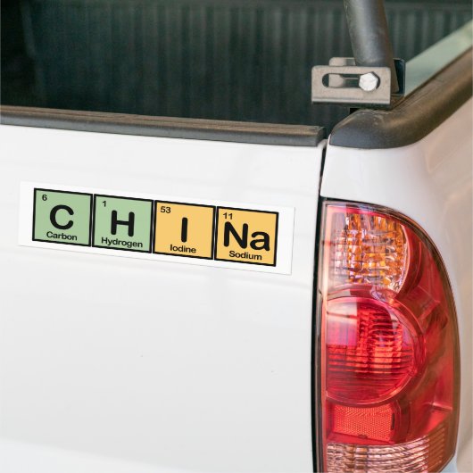 China gemacht von den Elementen Autoaufkleber (Auf Lkw)