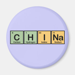 China gemacht von den Elementen Magnet
