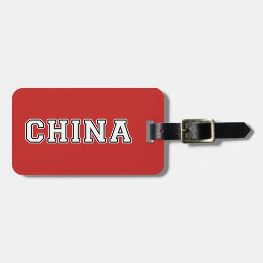 China Gepäckanhänger (Vorderseite horizontal)