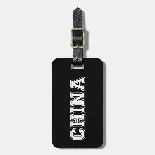 China Gepäckanhänger (Vorderseite vertikal)