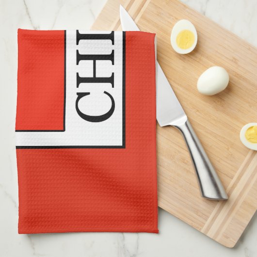 China Geschirrtuch (Viertel Falte)