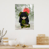 China Girl Beautiful Orient Print Poster (Küche)