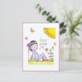 China Girl Postcard Postkarte (Stehend Vorderseite)