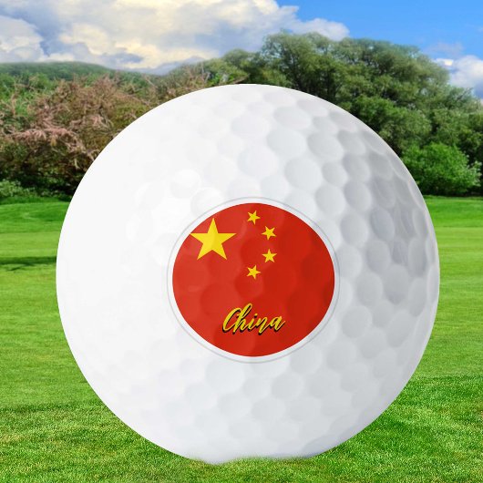 China Golf Balls, Chinesische Flaggengolfer / Patr Golfball
