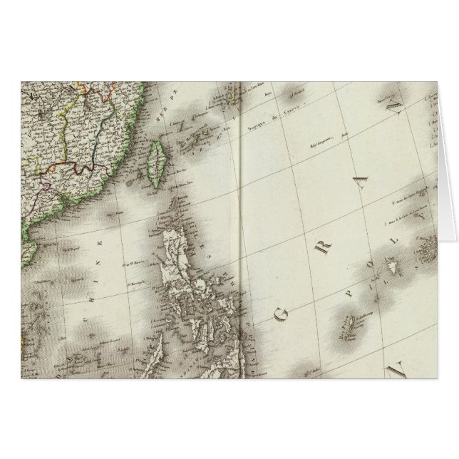 China Gravur Karte (Vorderseite (Horizontal))