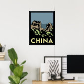 China große Wand asiatische Kunst Deko Retro-Reise (Heimbüro)
