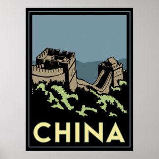 China große Wand asiatische Kunst Deko Retro-Reise