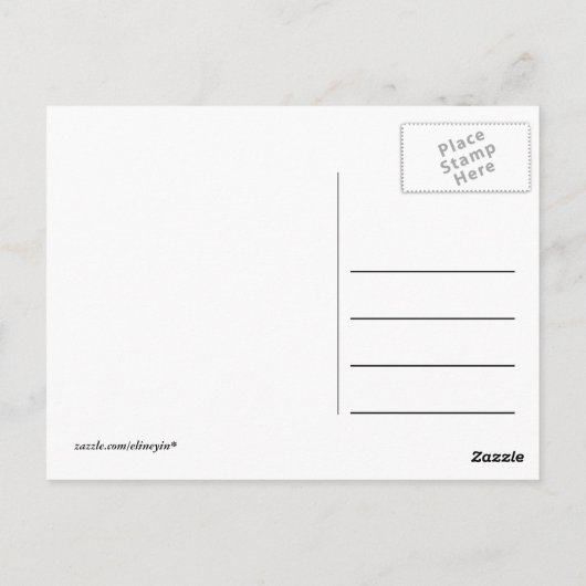 China - Großes Panda Postkarte (Rückseite)