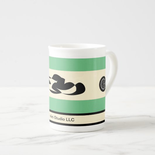 China, Heth-Art Studio LLC Kaffee oder Teetasse Porzellantasse (Vorderseite Rechts)