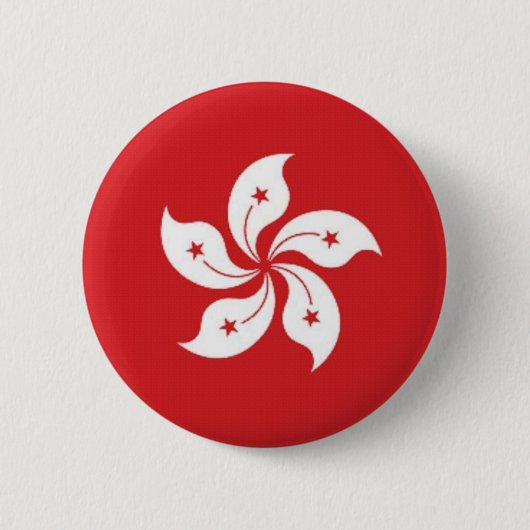 China-Hong- Kongflagge Button (Vorderseite)
