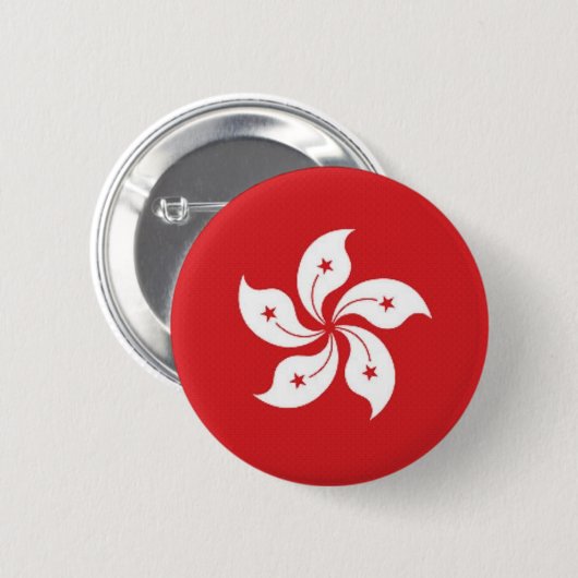 China-Hong- Kongflagge Button (Vorne & Hinten)