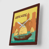 China | Hongkong Quadratische Wanduhr (Winkel)