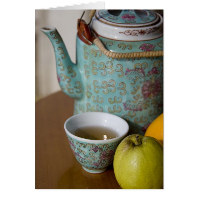 China, Hongkong. Traditionelles chinesisches Teeka (Vorne)