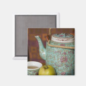 China, Hongkong. Traditionelles chinesisches Teeka Magnet (Vorderseite/Rückseite)