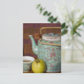 China, Hongkong. Traditionelles chinesisches Teeka Postkarte (Stehend Vorderseite)