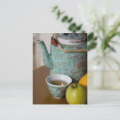 China, Hongkong. Traditionelles chinesisches Teeka Postkarte (Stehend Vorderseite)