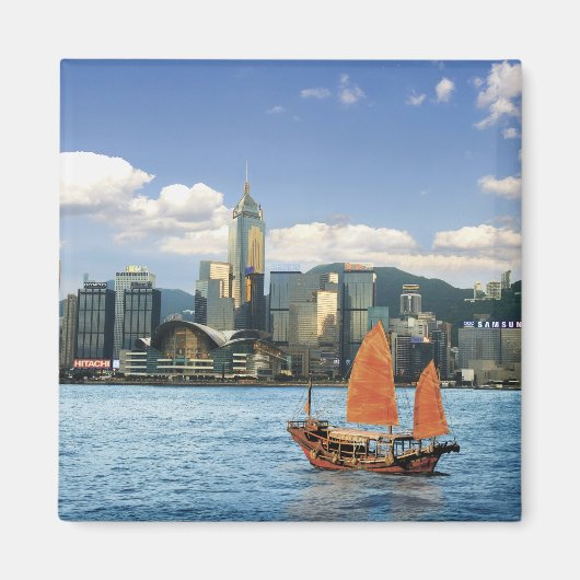 China; Hongkong; Victoria Harbour; Hafen; A Magnet (Vorne)