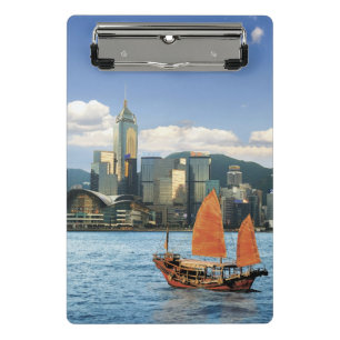 China; Hongkong; Victoria Harbour Hafen Mini Klemmbrett