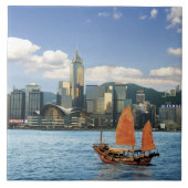China; Hongkong; Victoria Harbour HafenA Fliese (Vorderseite)
