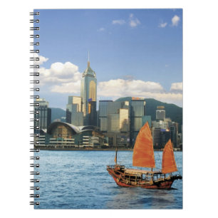China; Hongkong; Victoria Harbour HafenA Notizblock