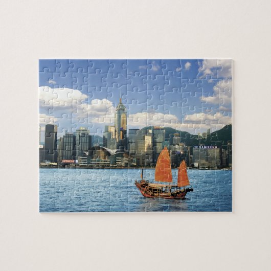 China; Hongkong; Victoria Harbour HafenA Puzzle (Horizontal)