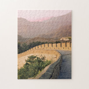 China, Huairou Landkreis, Sonnenuntergang Puzzle
