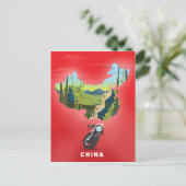 China Illustrierte Karte Reiseplakat (Stehend Vorderseite)