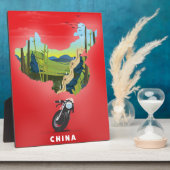 China Illustrierte Karte Reiseplakat Fotoplatte (Seite)