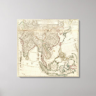 China, Indien, Asien Leinwanddruck