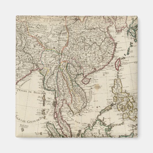 China, Indien, Asien Magnet (Vorne)