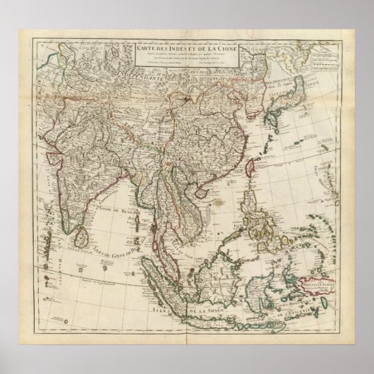 China, Indien, Asien Poster (Vorne)