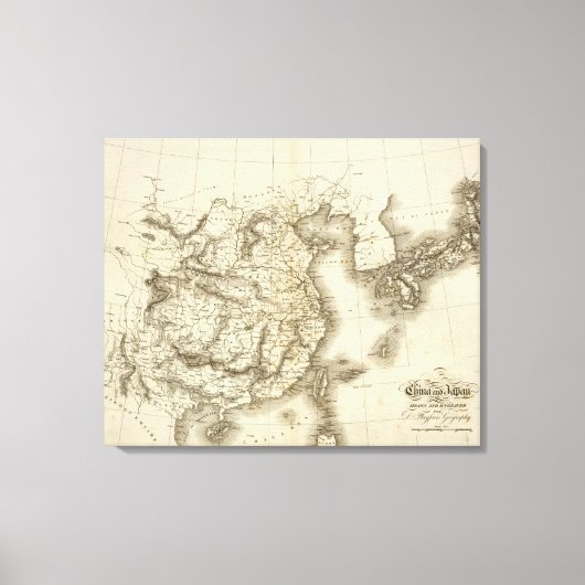 China, Japan Leinwanddruck (Vorderseite)