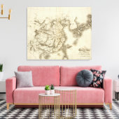 China, Japan Leinwanddruck (Insitu (Wohnzimmer))