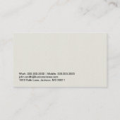 China-/Japan-Reisebüro-Geschäfts-Karte Visitenkarte (Rückseite)