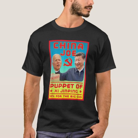 China Joe Biden Kommunistisches Party Puppet Xi J T-Shirt (Vorderseite)