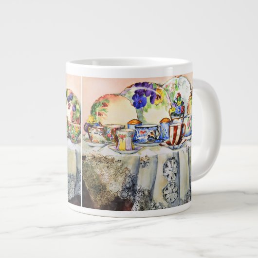 China Jumbo Tasse mit gestrichenen Farben (Vorderseite Rechts)