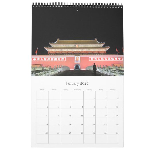China Kalender (Jan 2026)