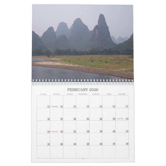China - Kalender 2020 (Feb 2026)