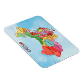 China Karte Aquarellbilder Magnet (Rechte Seite)