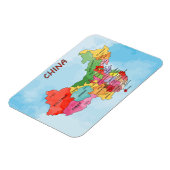 China Karte Aquarellbilder Magnet (Linke Seite)