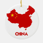 CHINA-KARTE KERAMIK ORNAMENT (Hinten)