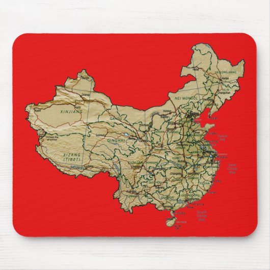 China Karte Mousepad (Vorne)