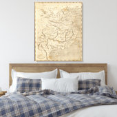 China Karte von Arrowsmith Leinwanddruck (Insitu (Schlafzimmer))