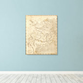 China Karte von Arrowsmith Leinwanddruck (Insitu (Holzboden))